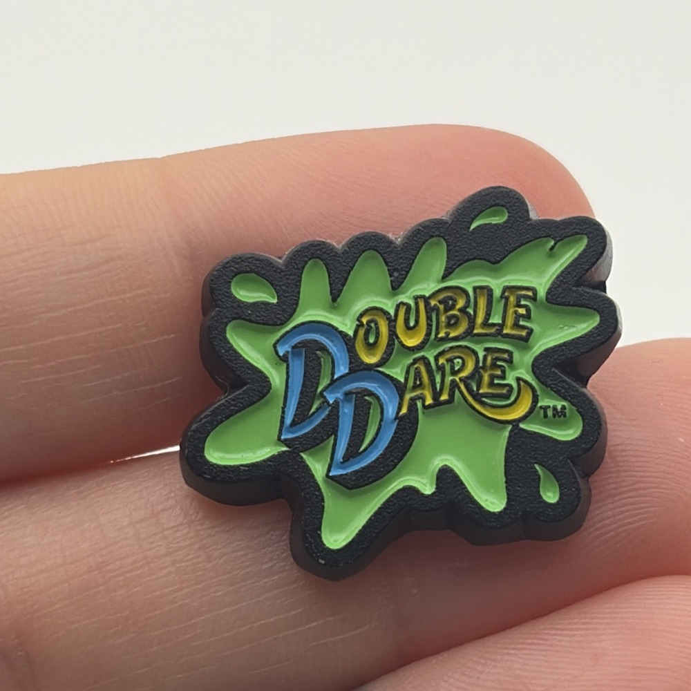 Nickelodeon Double Dare Slime Nick TV Show Enamel Lapel Hat Pin Retro 90s Retro